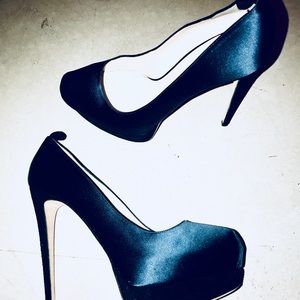 Alexandre birmin peacock blue platforms size 39